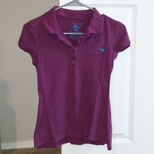Purple polo shirt